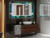 Dekorativt spejl med belysning til badeværelset - tropical #2