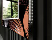 Dekorativt spejl med LED baggrundsbelysning til stuen - dandelion #11