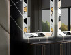 Dekorativt spejl med LED baggrundsbelysning til spisestuen - marble pattern #11