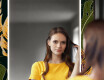 Designer spejl med lys til entre - Botanical flowers #12