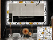 Dekorativt spejl med LED baggrundsbelysning til spisestuen - chamomile #1