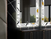 Dekorativt spejl med LED baggrundsbelysning til spisestuen - chamomile #11
