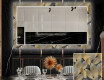 Dekorations spejl spisebord med LED - Golden leaves #1