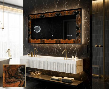 Dekorations spejl med LED - Mosaic Dreams
