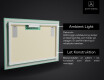 Dekorations spejl med LED - Mosaic Dreams #4