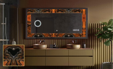 Dekorations spejl med LED - Mosaic Dreams