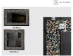 Dekorations spejl med LED - Natural Stones #2