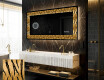 Dekorations spejl med LED - Midnight Mirage