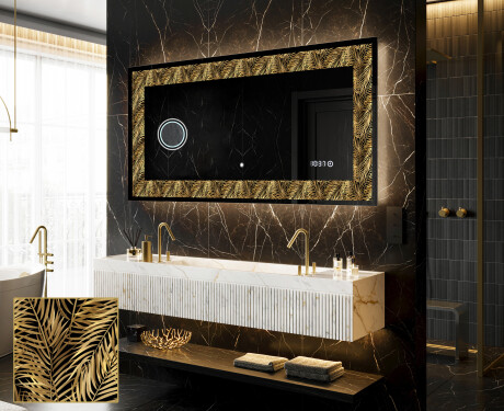 Dekorations spejl med LED - Tropical Paradise