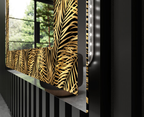 Dekorations spejl med LED - Tropical Paradise #3