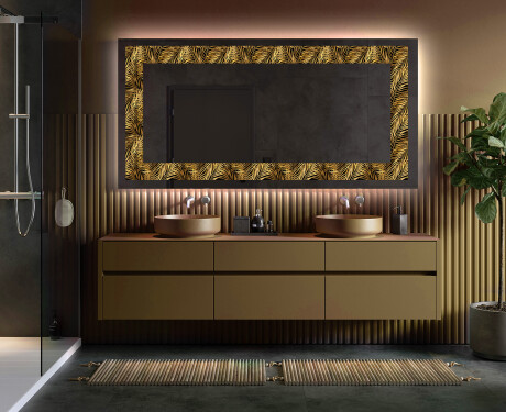 Dekorations spejl med LED - Tropical Paradise #5