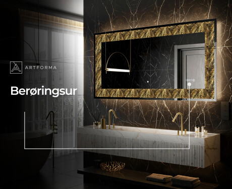 Dekorations spejl med LED - Tropical Paradise #6