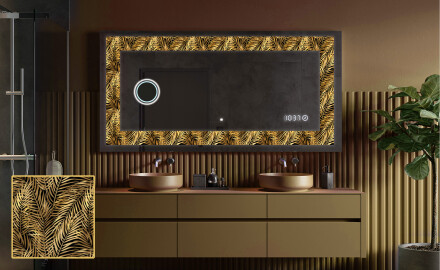 Dekorations spejl med LED - Tropical Paradise