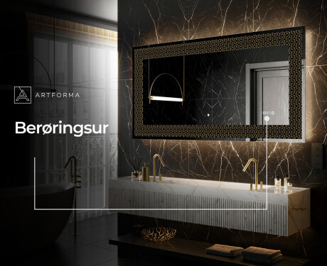 Dekorations spejl med LED - Nordic Charm #4