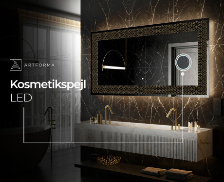 Dekorations spejl med LED - Nordic Charm #6