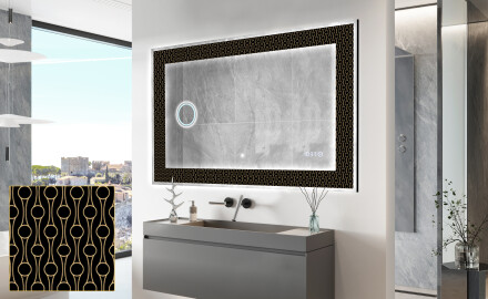 Dekorations spejl med LED - Nordic Charm