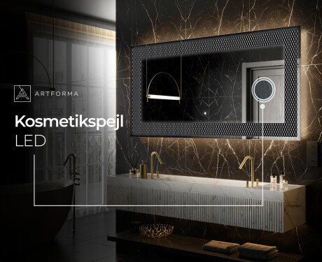 Dekorations spejl med LED - Modern Masterpiece #8