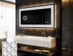 Dekorations spejl med LED - Marble Uplift