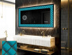 Dekorations spejl med LED - Blue Harmonies