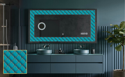 Dekorations spejl med LED - Blue Harmonies
