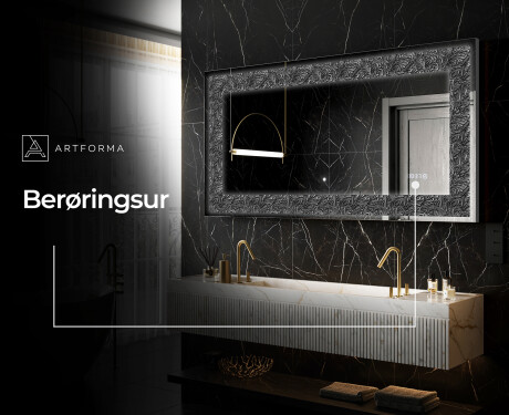 Dekorations spejl med LED - Dark Elegance #7