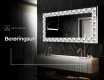 Dekorations spejl med LED - Pearlous Dance #8