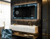 Dekorations spejl med LED - Oceanic Madness