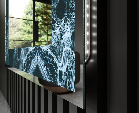 Dekorations spejl med LED - Oceanic Madness #3