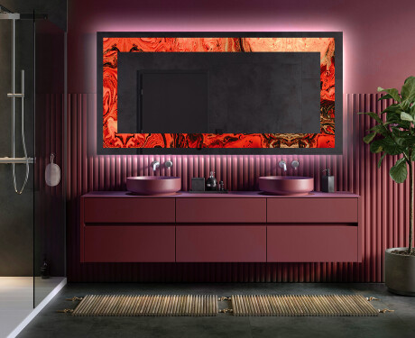 Dekorations spejl med LED - Fiery Reflections #5