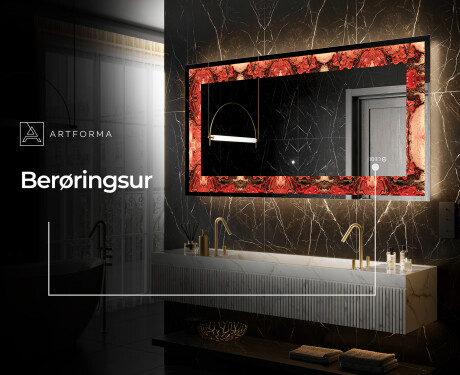 Dekorations spejl med LED - Fiery Reflections #8