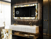 Dekorations spejl med LED - Golden Streaks