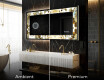 Dekorations spejl med LED - Golden Streaks