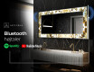 Dekorations spejl med LED - Golden Streaks #6