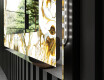 Dekorations spejl med LED - Golden Streaks #3
