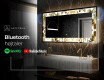 Dekorations spejl med LED - Golden Streaks #7