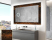 Dekorations spejl med LED - Amber Shell