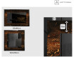 Dekorations spejl med LED - Amber Shell #2