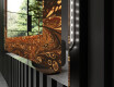 Dekorations spejl med LED - Amber Shell #3