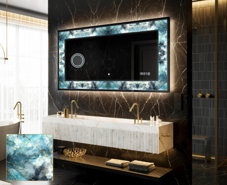 Dekorations spejl med LED - Sapphire Reflections