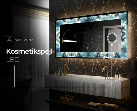 Dekorations spejl med LED - Sapphire Reflections #7