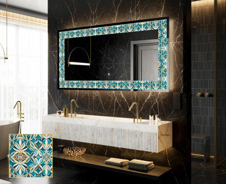 Dekorations spejl med LED - Floral Elevations