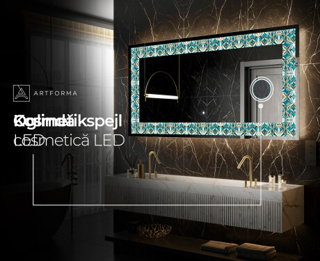 Dekorations spejl med LED - Floral Elevations #6