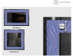 Dekorations spejl med LED - Colorful Ruffles #2