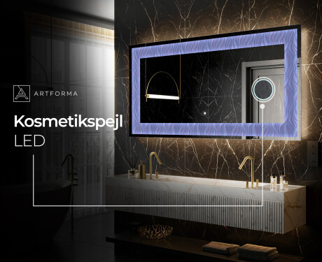 Dekorations spejl med LED - Colorful Ruffles #6