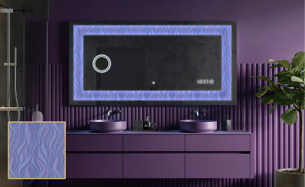 Dekorations spejl med LED - Colorful Ruffles