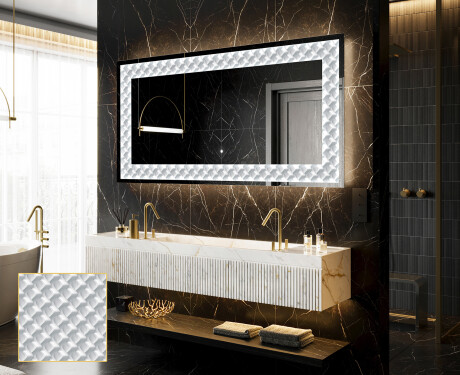 Dekorations spejl med LED - Inspiring Lines