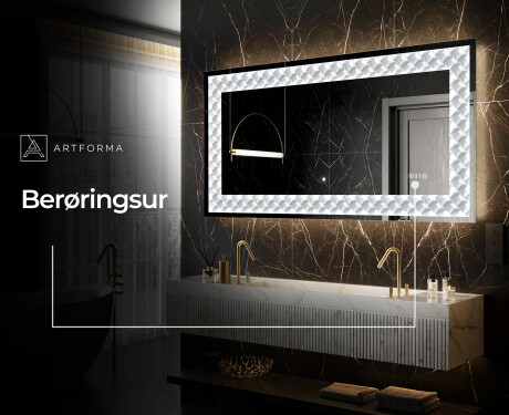 Dekorations spejl med LED - Inspiring Lines #7