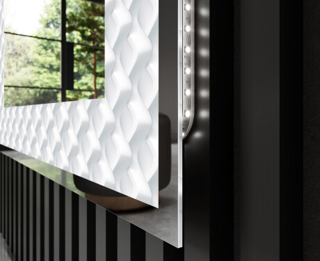 Dekorations spejl med LED - Inspiring Lines #3