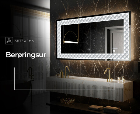Dekorations spejl med LED - Inspiring Lines #8