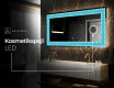 Dekorations spejl med LED - Divergent Lines #5
